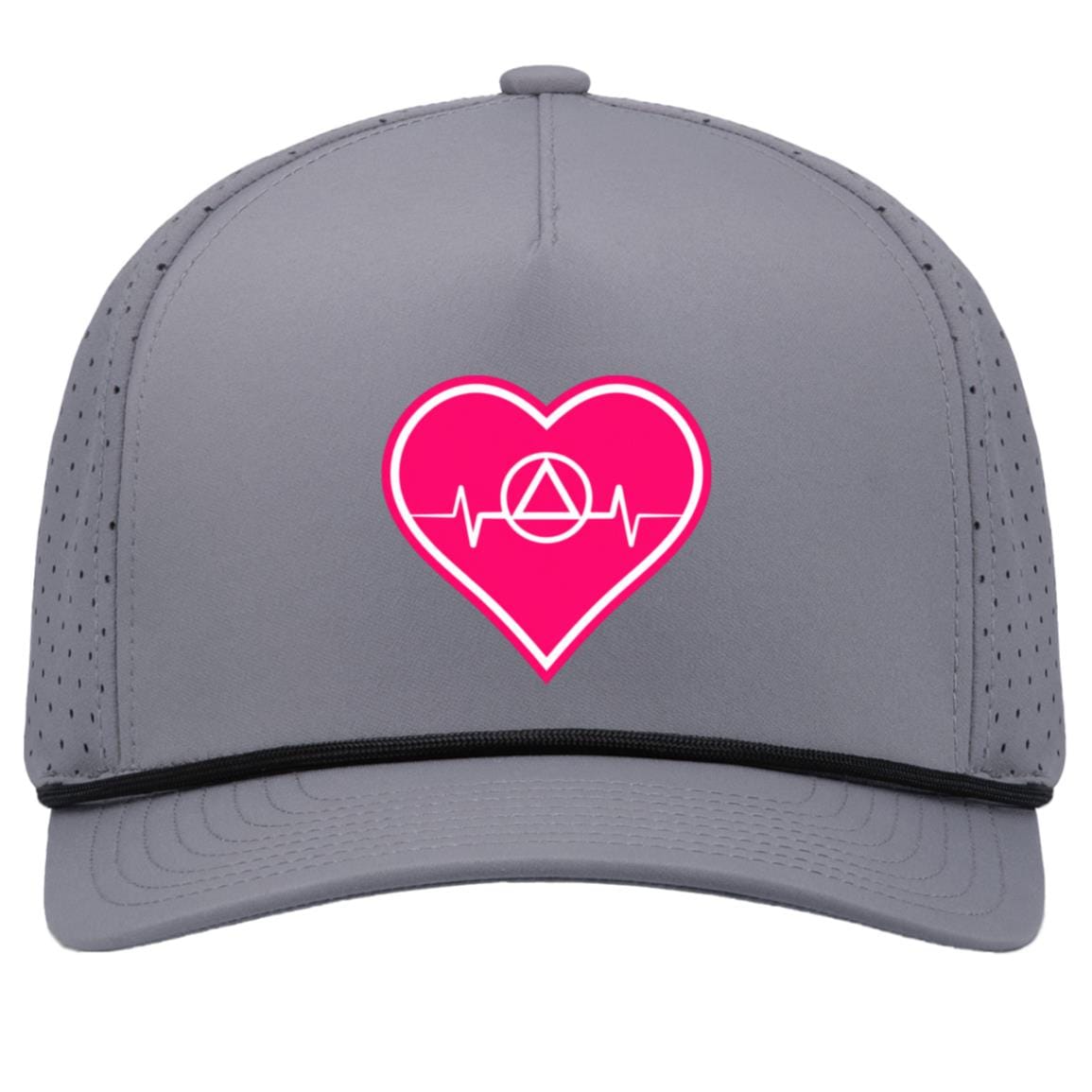 Recovery Snapback Hat | Inspiring Sobriety | AA Symbol Heartbeat