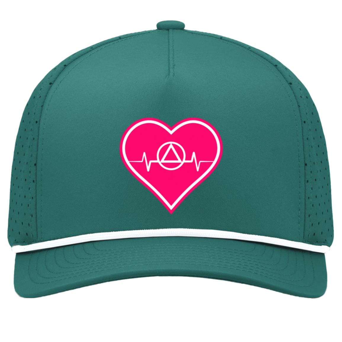 Recovery Snapback Hat | Inspiring Sobriety | AA Symbol Heartbeat