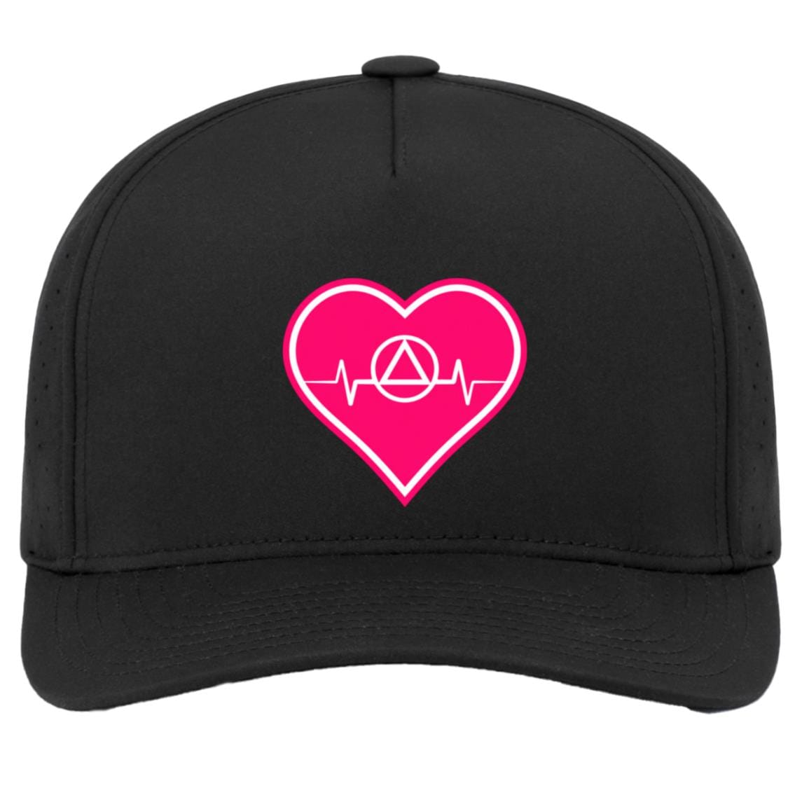 Recovery Snapback Hat | Inspiring Sobriety | AA Symbol Heartbeat