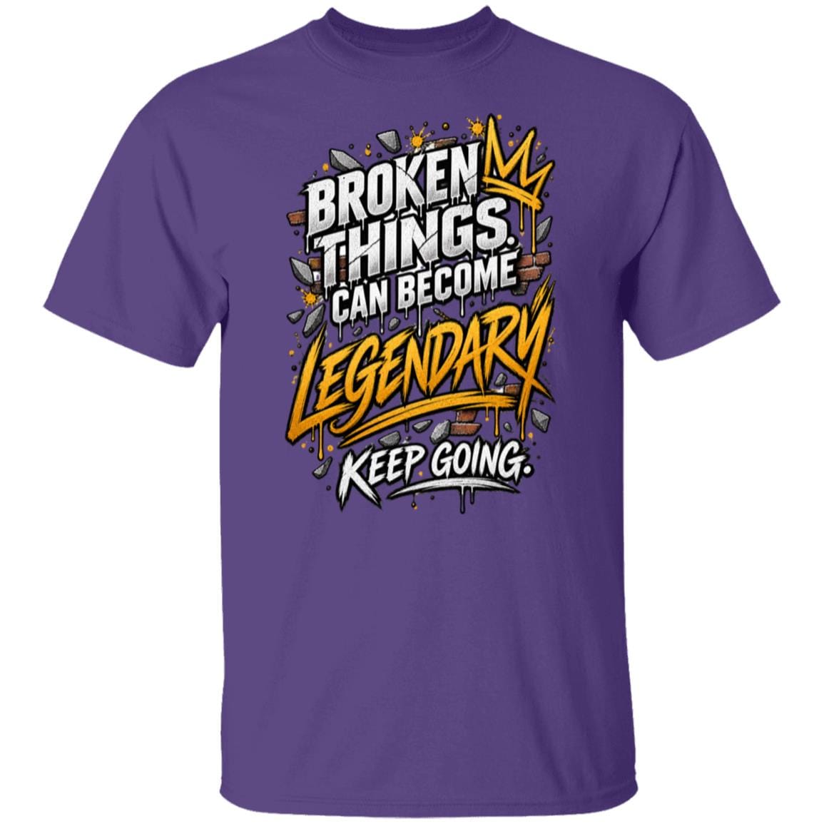 Recovery T-Shirt | Inspiring Sobriety |  Broken Things Can Become Legendary