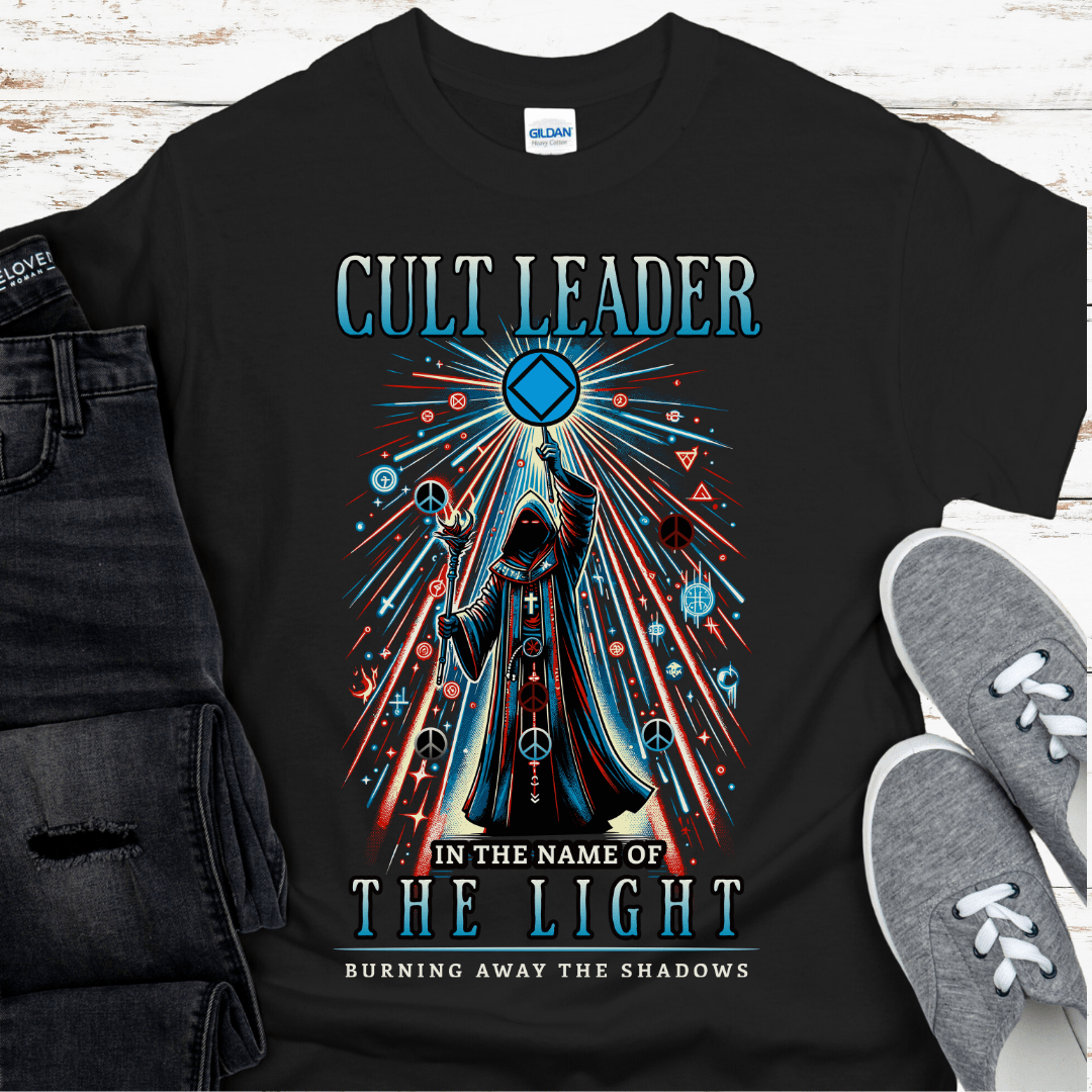 Recovery T-Shirt | Inspiring Sobriety |  Cult Leader (NA Symbol)