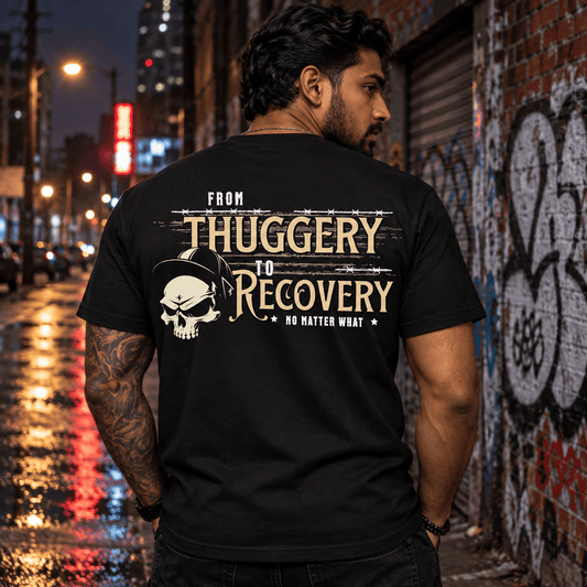 Recovery T-Shirt | Inspiring Sobriety |  From Thuggery To Recovery