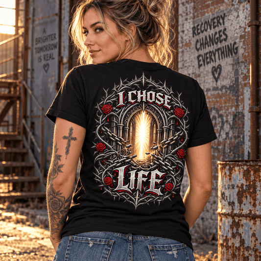 Recovery T-Shirt | Inspiring Sobriety |  I Chose Life