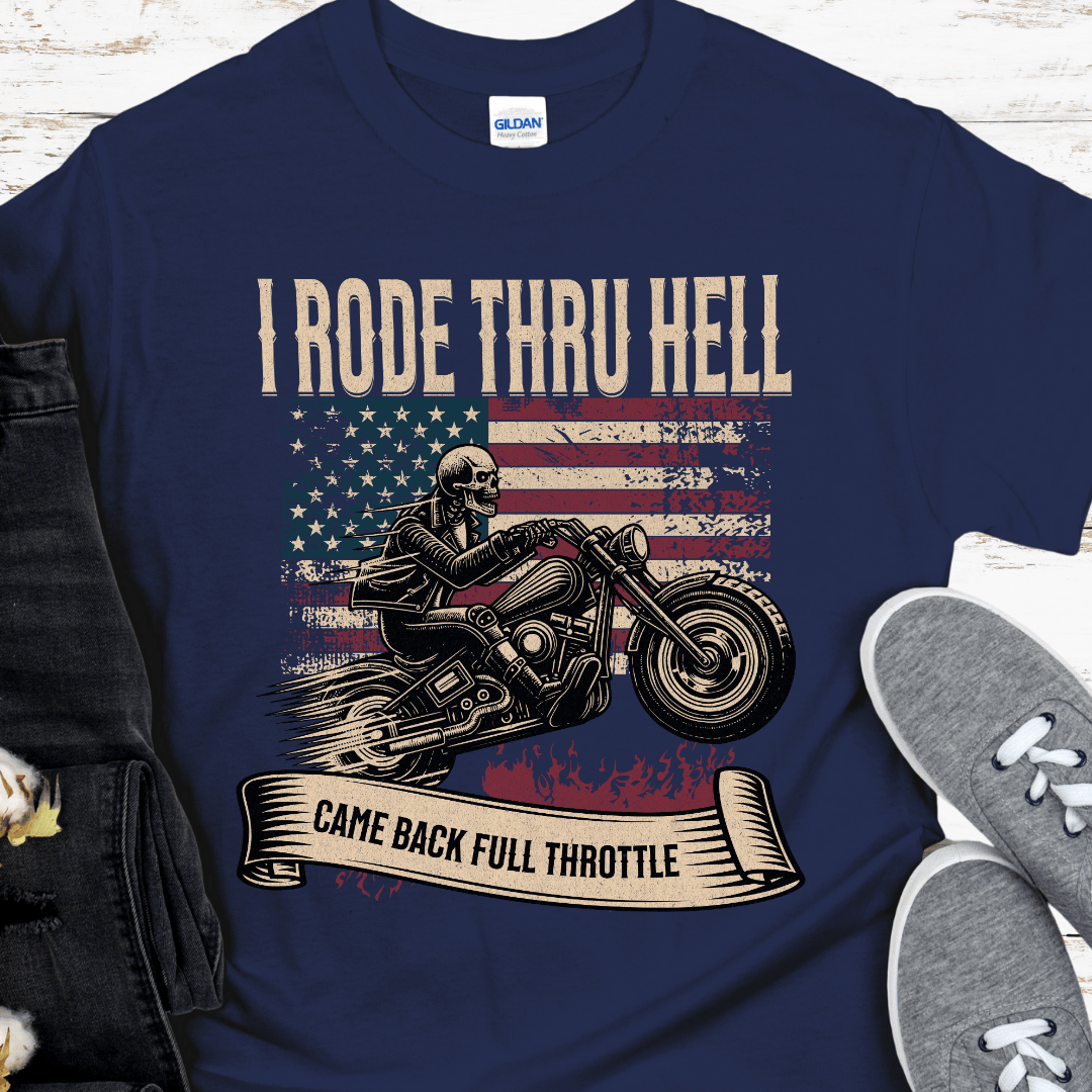 Recovery T-Shirt | Inspiring Sobriety |  I Rode Thru Hell