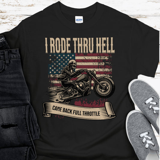 Recovery T-Shirt | Inspiring Sobriety |  I Rode Thru Hell