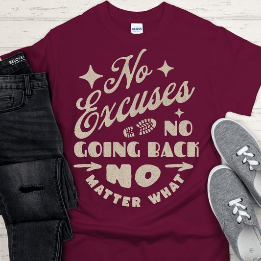 Recovery T-Shirt | Inspiring Sobriety | No Excuses