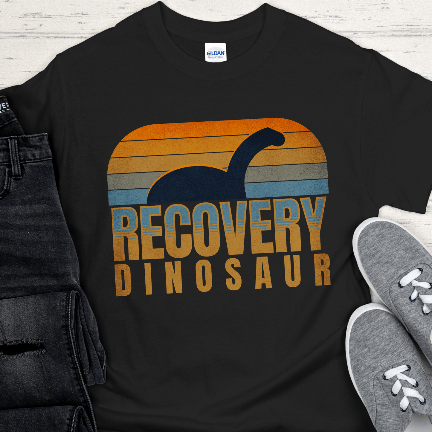 Recovery T-Shirt | Inspiring Sobriety |  Recovery Dinosaur