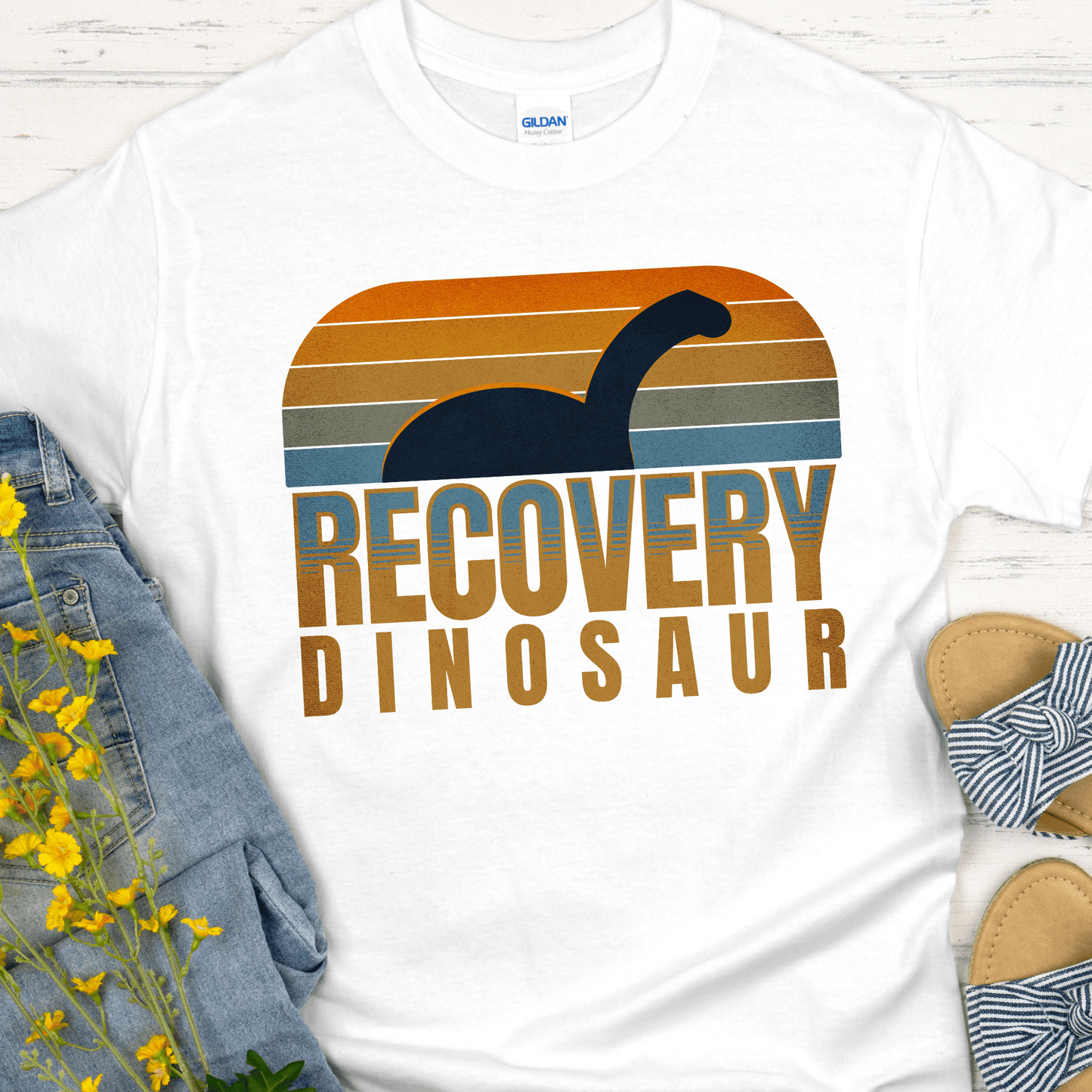 Recovery T-Shirt | Inspiring Sobriety |  Recovery Dinosaur