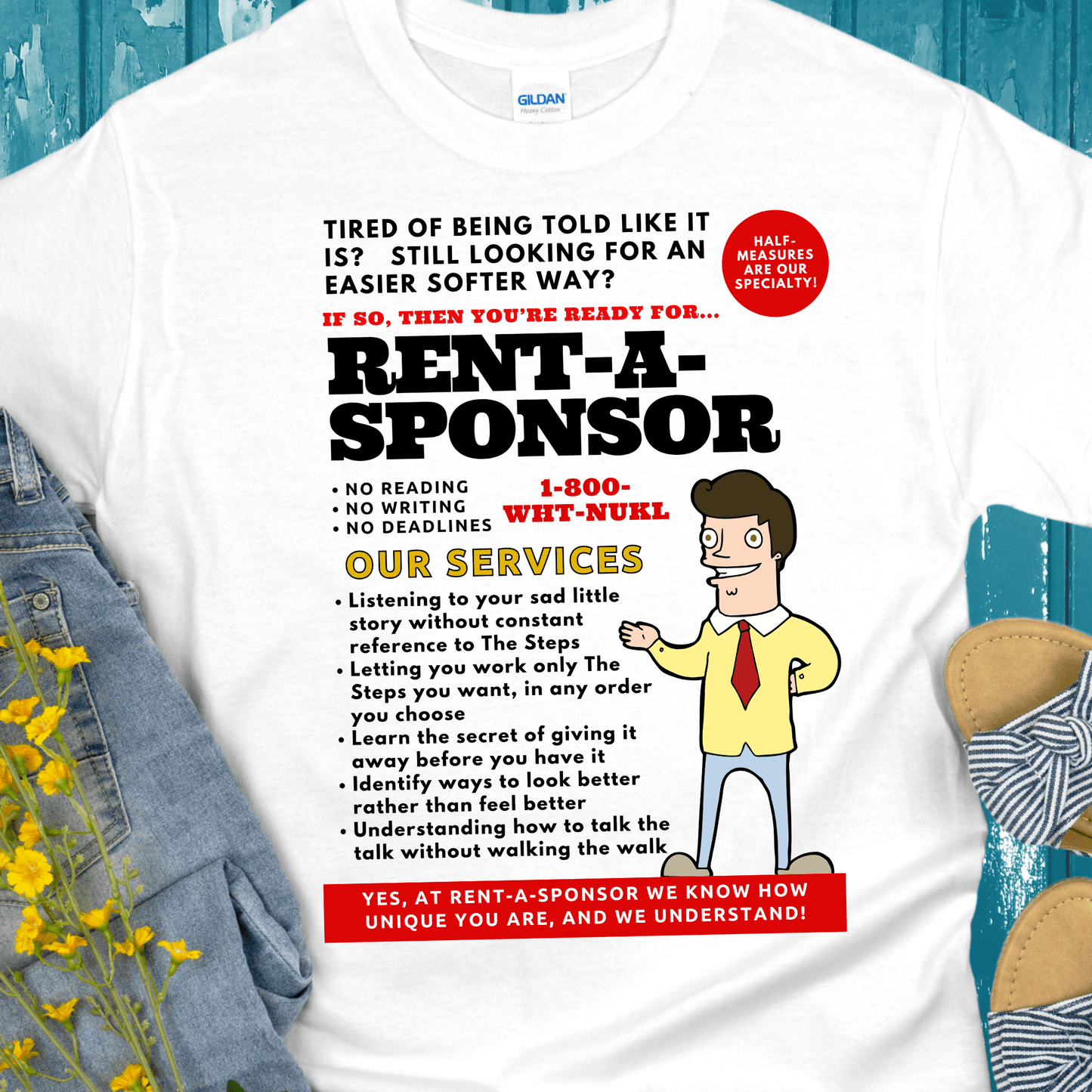 Recovery T-Shirt | Inspiring Sobriety |  Rent-A-Sponsor