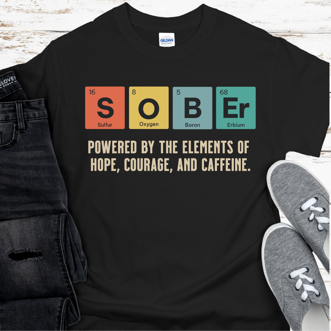 Recovery T-Shirt | Inspiring Sobriety |   Sober Periodic Table
