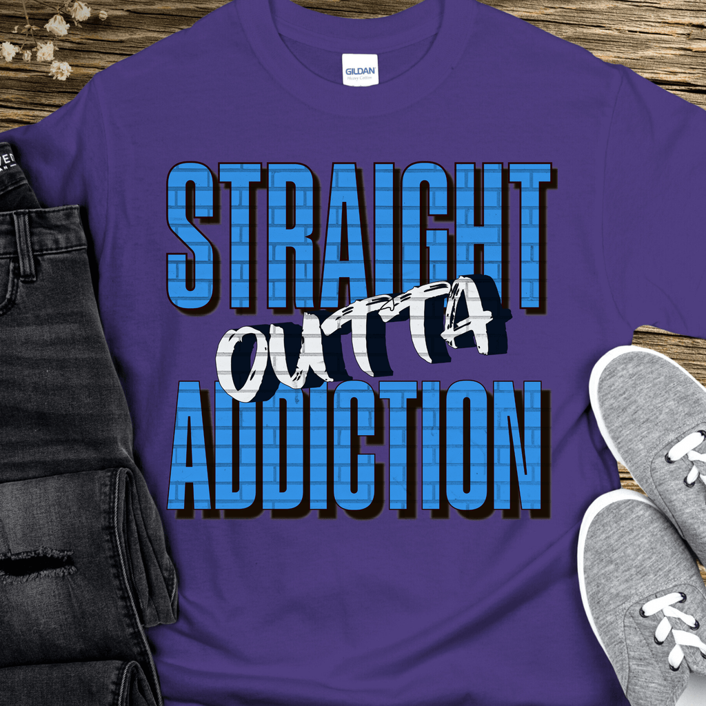 Recovery T-Shirt | Inspiring Sobriety |  Straight Outta Addiction