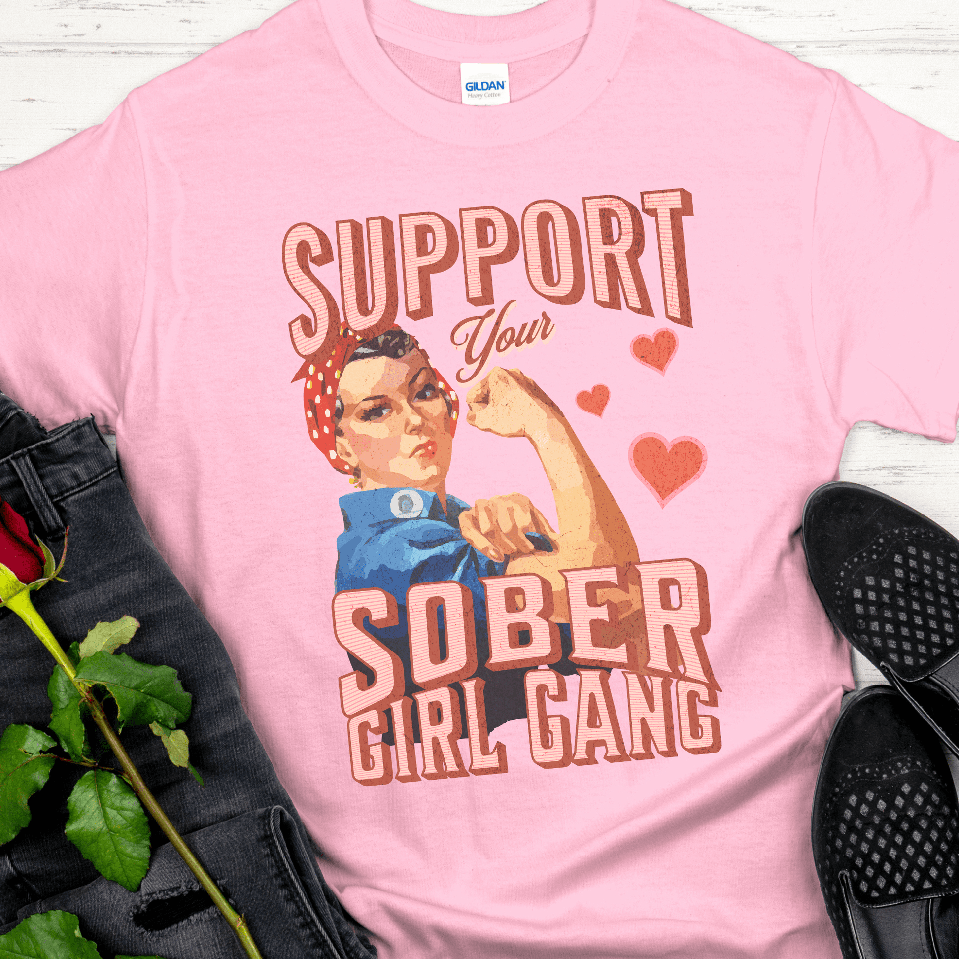 Recovery T-Shirt | Inspiring Sobriety |  Support Your Sober Girl Gang