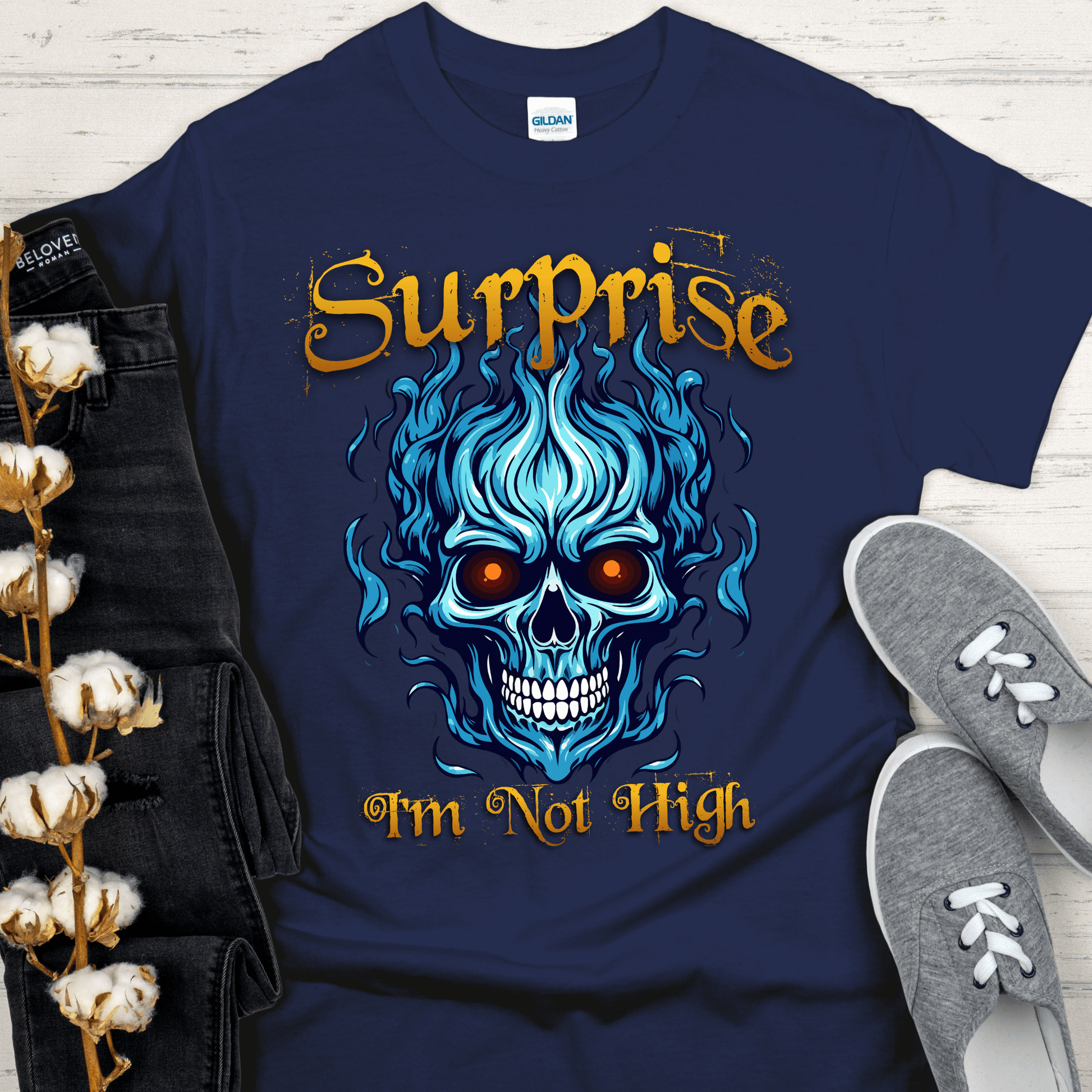 Recovery T-Shirt | Inspiring Sobriety |  Surprise I'm Not High