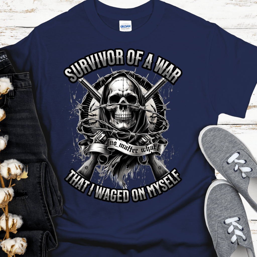 Recovery T-Shirt | Inspiring Sobriety |  Survivor of a War I Waged On Myself