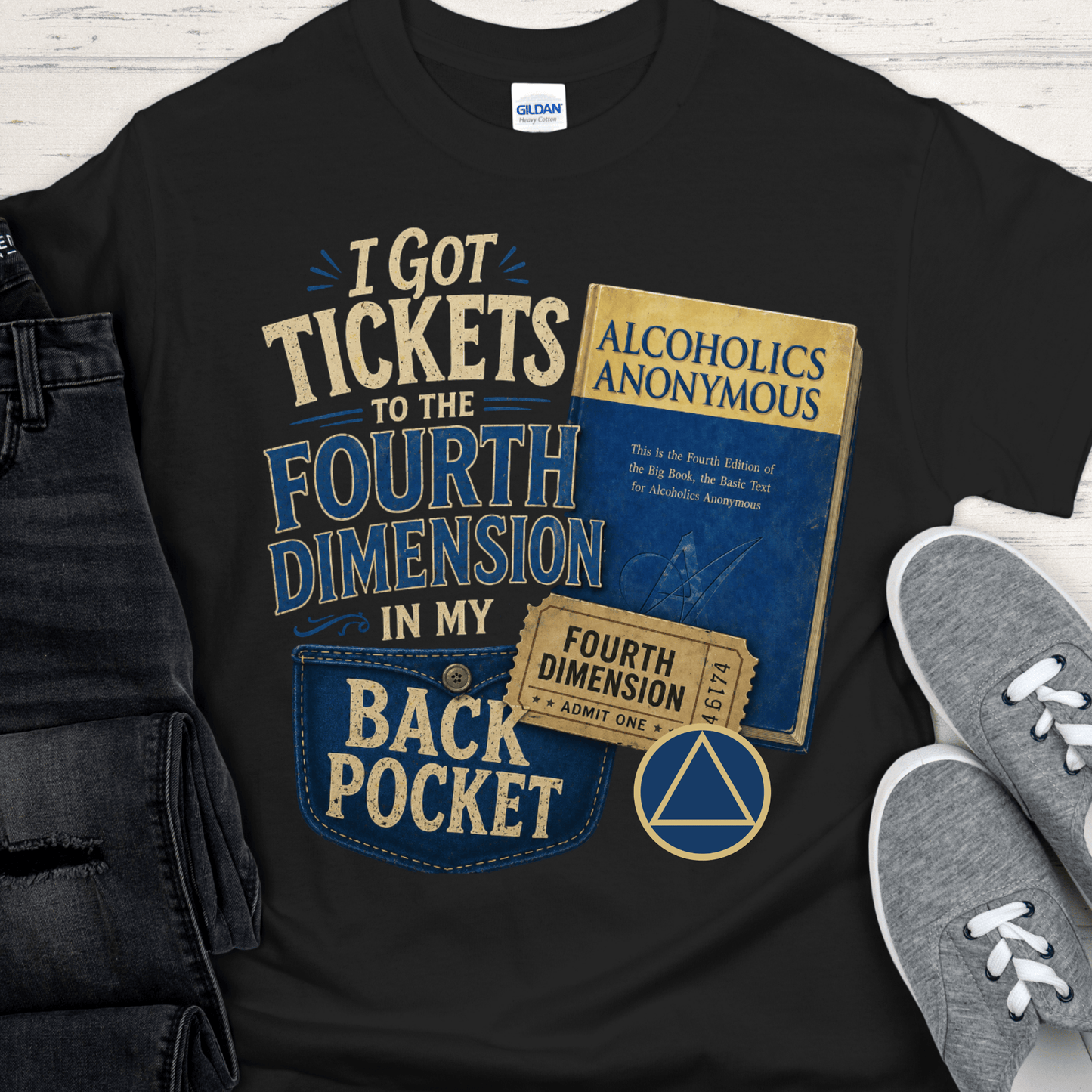 Recovery T-Shirt | Inspiring Sobriety |  Tickets to the 4th Dimension