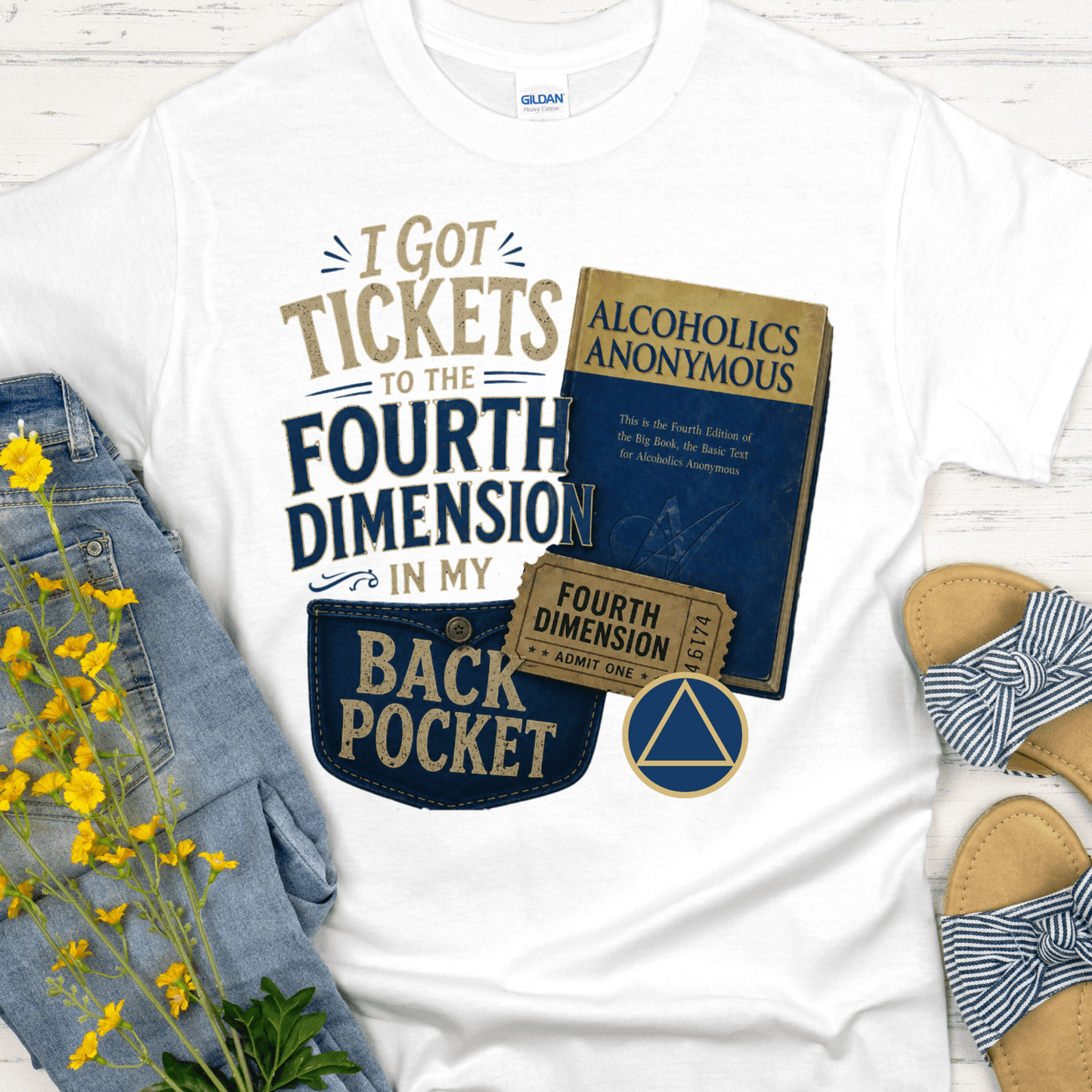Recovery T-Shirt | Inspiring Sobriety |  Tickets to the 4th Dimension
