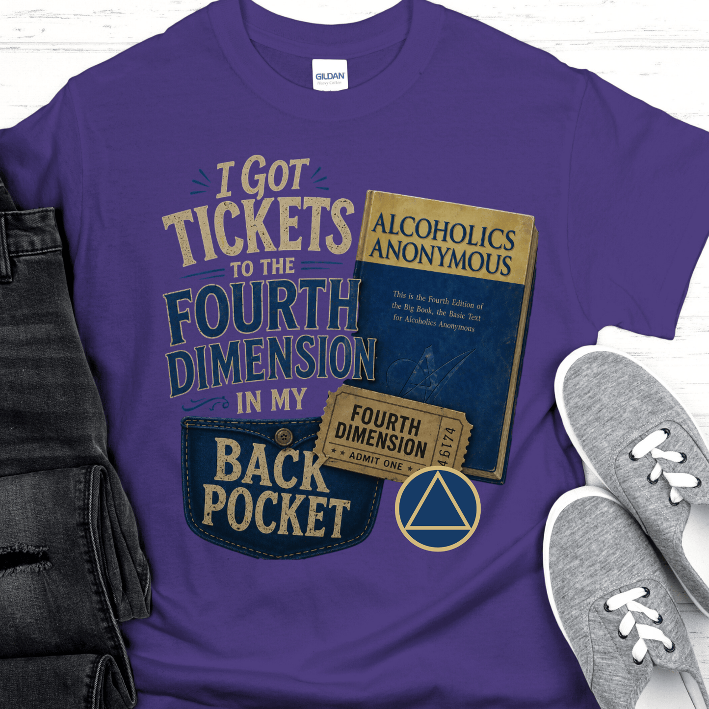 Recovery T-Shirt | Inspiring Sobriety |  Tickets to the 4th Dimension