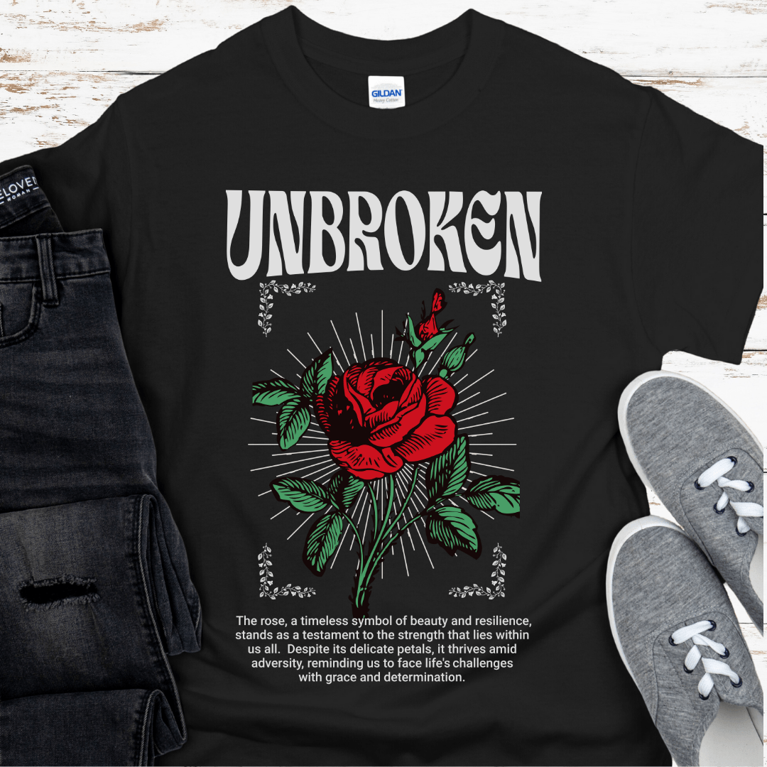 Recovery T-Shirt | Inspiring Sobriety | Unbroken Rose