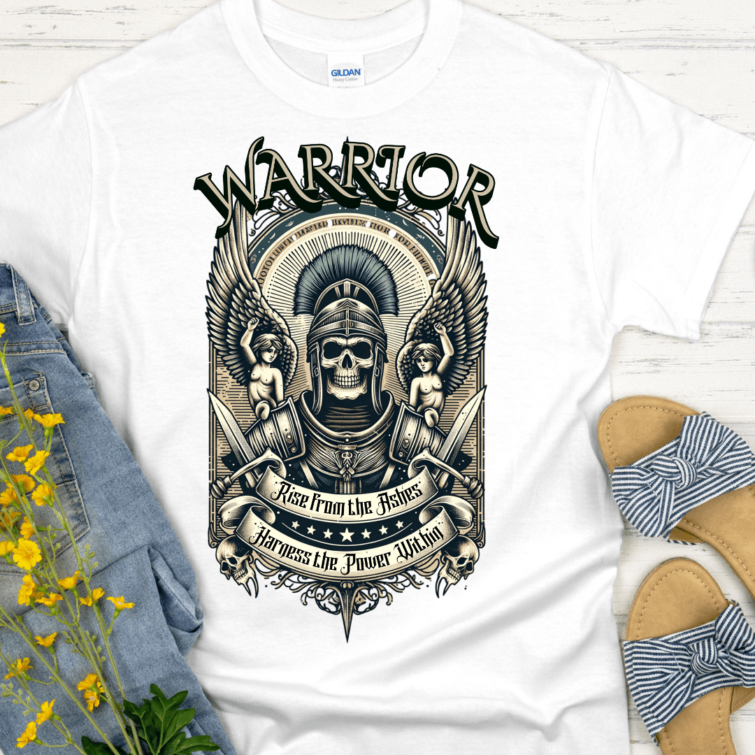 Recovery T-Shirt | Inspiring Sobriety |   Warrior - Rise From The Ashes