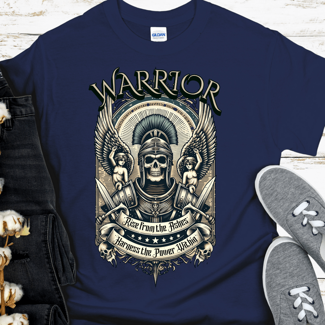 Recovery T-Shirt | Inspiring Sobriety |   Warrior - Rise From The Ashes