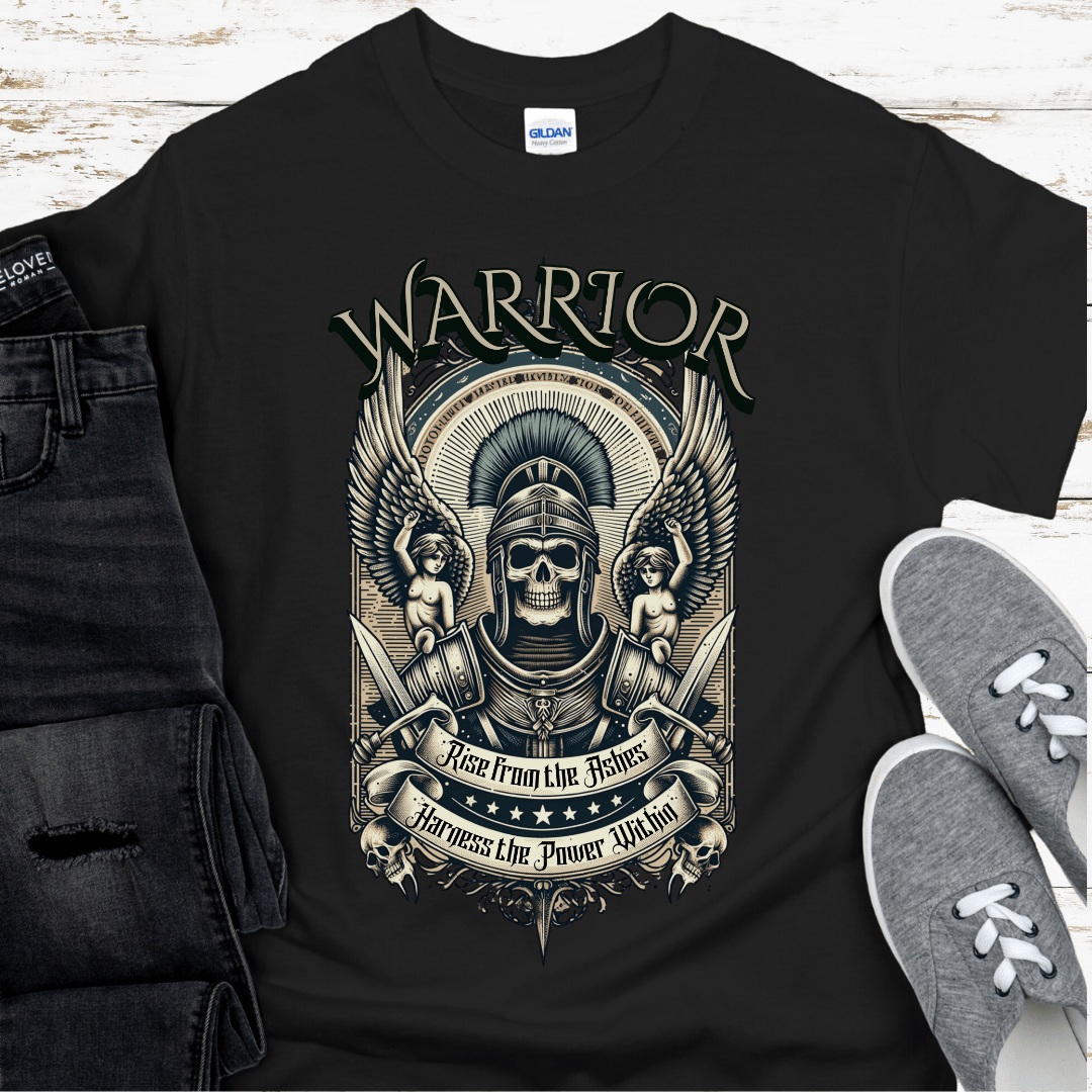 Recovery T-Shirt | Inspiring Sobriety |   Warrior - Rise From The Ashes