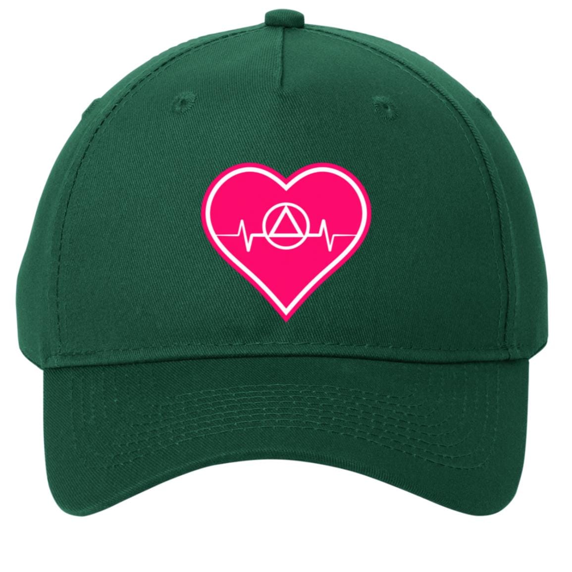 Recovery Twill Cap  | Inspiring Sobriety | AA Symbol Heartbeat