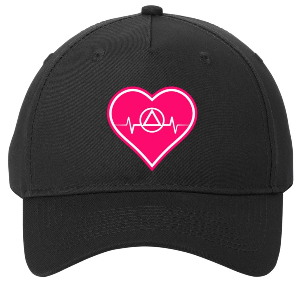 Recovery Twill Cap  | Inspiring Sobriety | AA Symbol Heartbeat