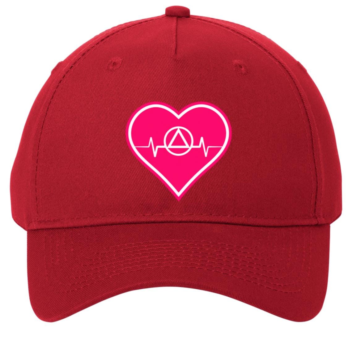 Recovery Twill Cap  | Inspiring Sobriety | AA Symbol Heartbeat