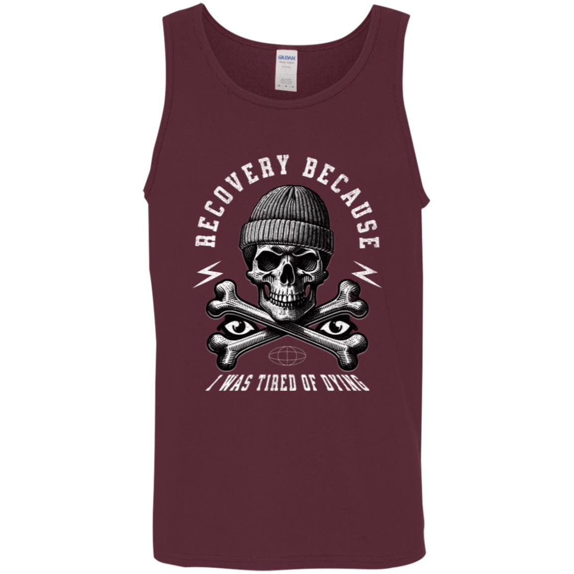 Recovery Unisex Tank | Inspiring Sobriety |  Recovery Because I Was Tired of Dying