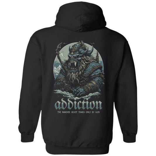 Recovery Zip Hoodie  | Inspiring Sobriety |  Addiction, The Immense Beast Tamed Only By God