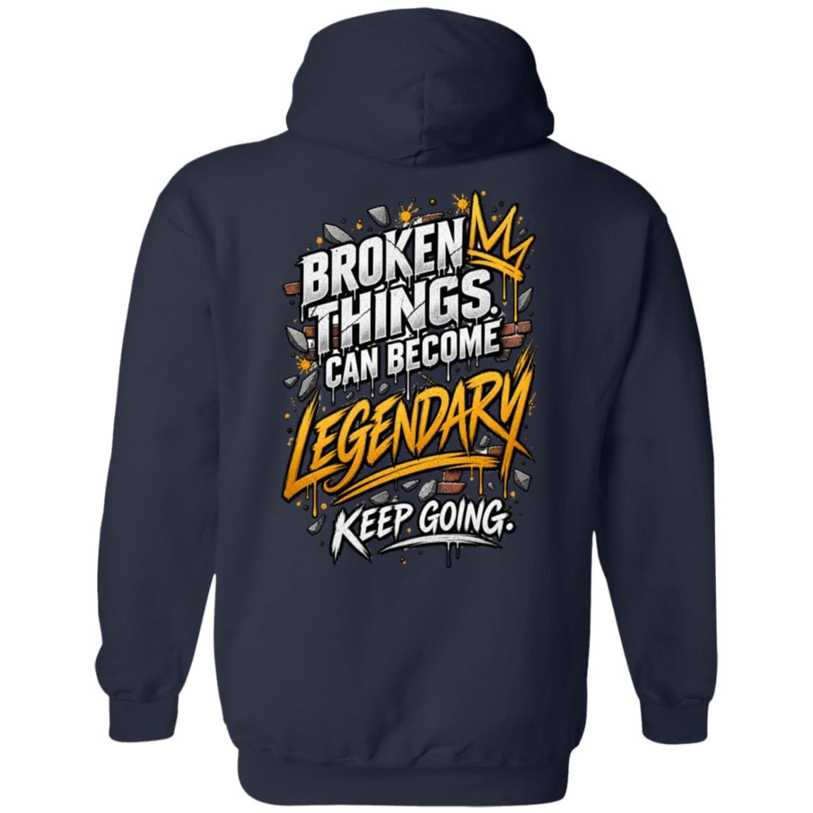 Recovery Zip Hoodie | Inspiring Sobriety |  Broken Things Can Become Legendary