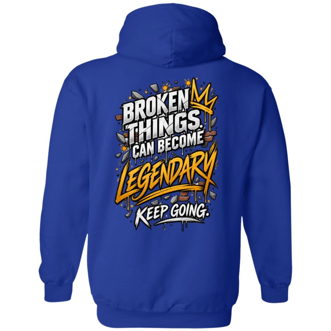 Recovery Zip Hoodie | Inspiring Sobriety |  Broken Things Can Become Legendary