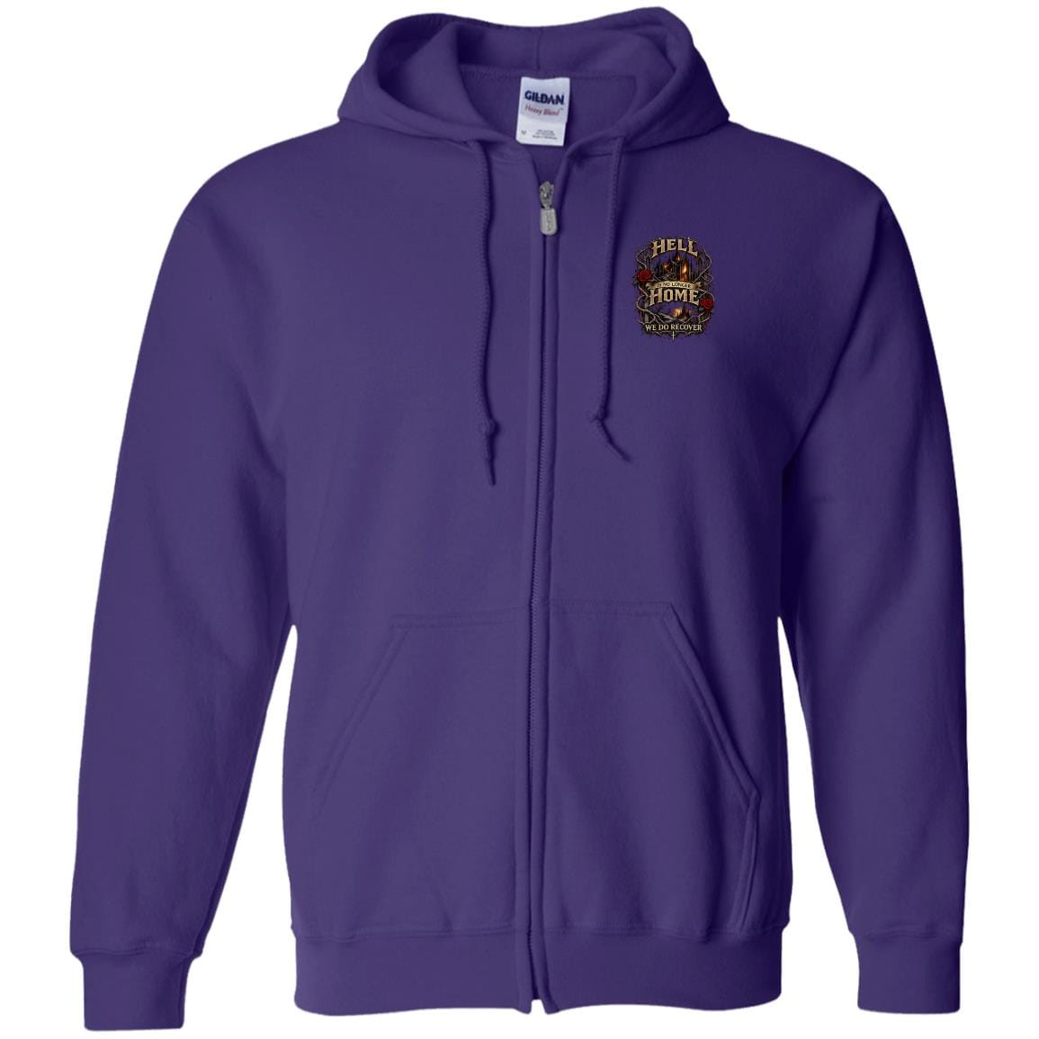 Recovery Zip Hoodie | Inspiring Sobriety |  Hell Is No Longer Home