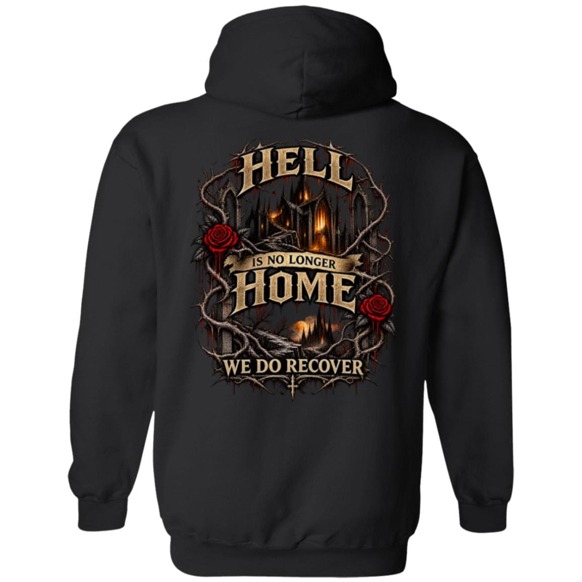 Recovery Zip Hoodie | Inspiring Sobriety |  Hell Is No Longer Home