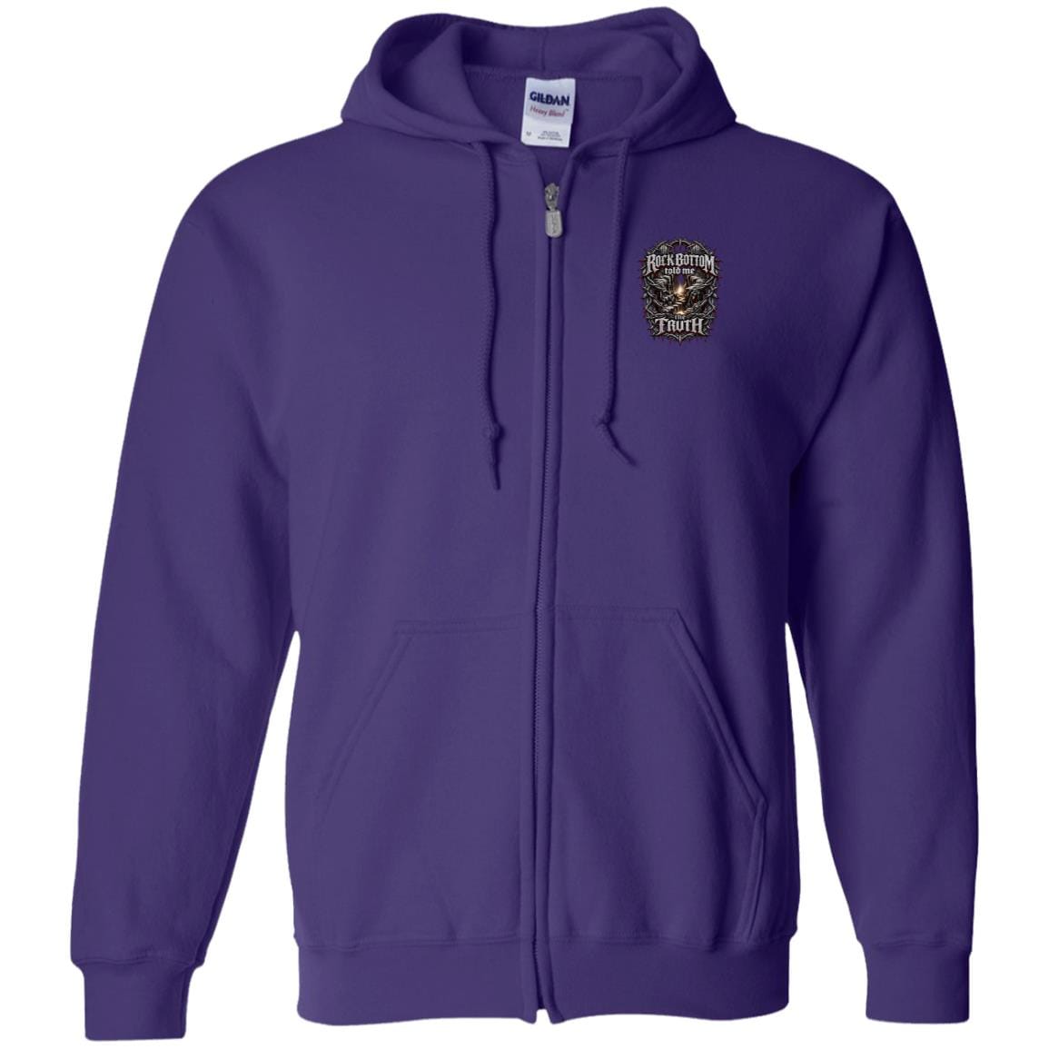 Recovery Zip Hoodie | Inspiring Sobriety |  Rock Bottom Told Me The Truth