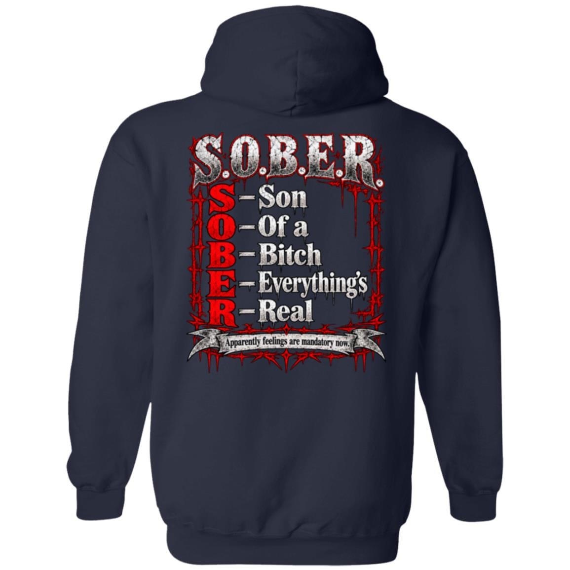 Recovery Zip Hoodie | Inspiring Sobriety |  SOBER Acronym
