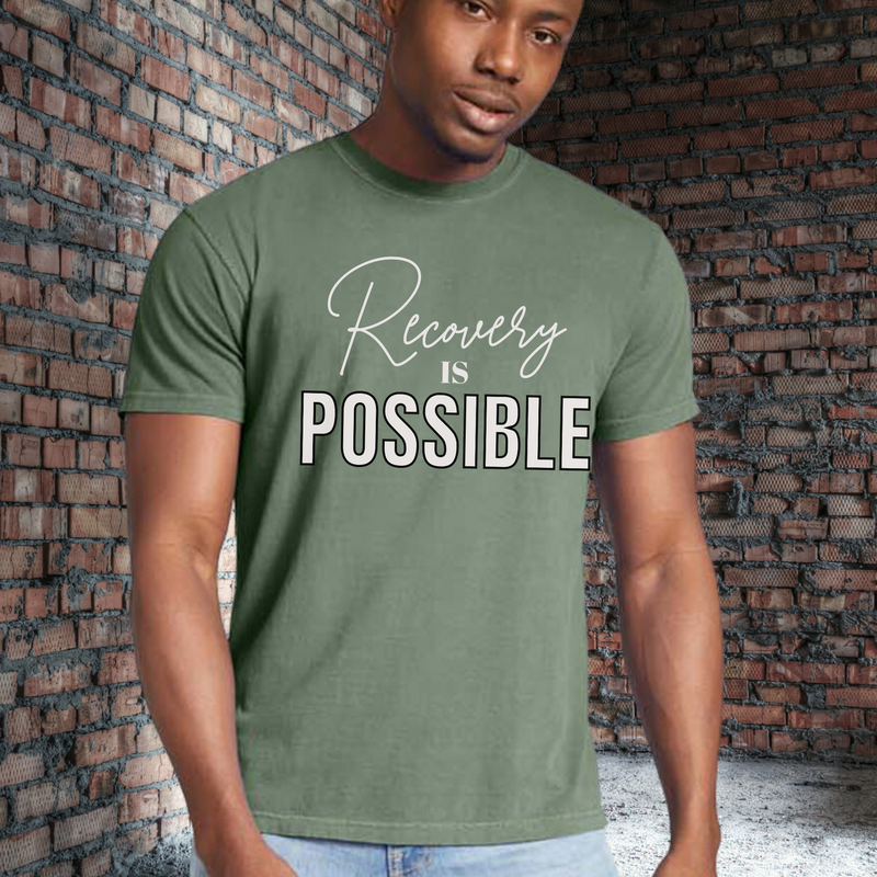 Recovery Comfort Colors T-Shirt | Inspiring Sobriety |  Recovery Is Possible