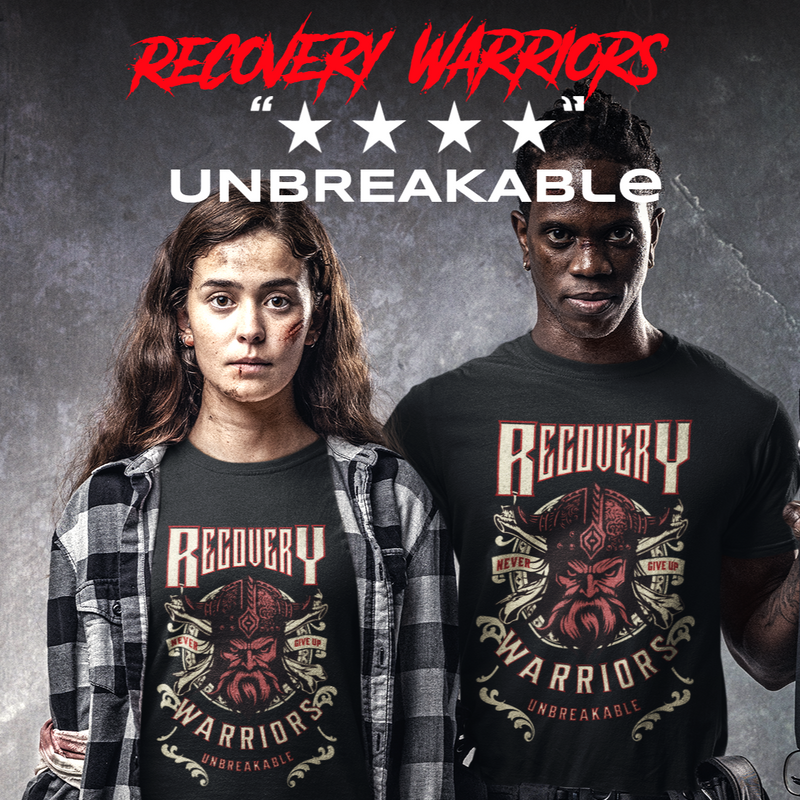 Recovery Unisex T-Shirt | Inspiring Sobriety |  Recovery Warriors Unbreakable
