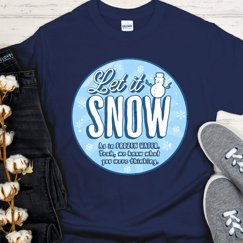 Christmas Recovery T-Shirt | Inspiring Sobriety |  Let It Snow