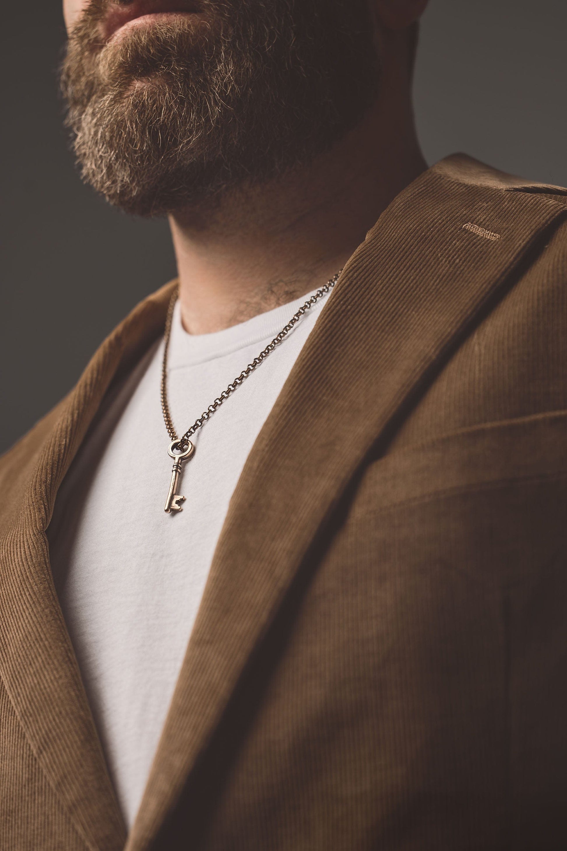 Rustic Bronze Key Pendant I Inspiring Sobriety and Johnny LTD