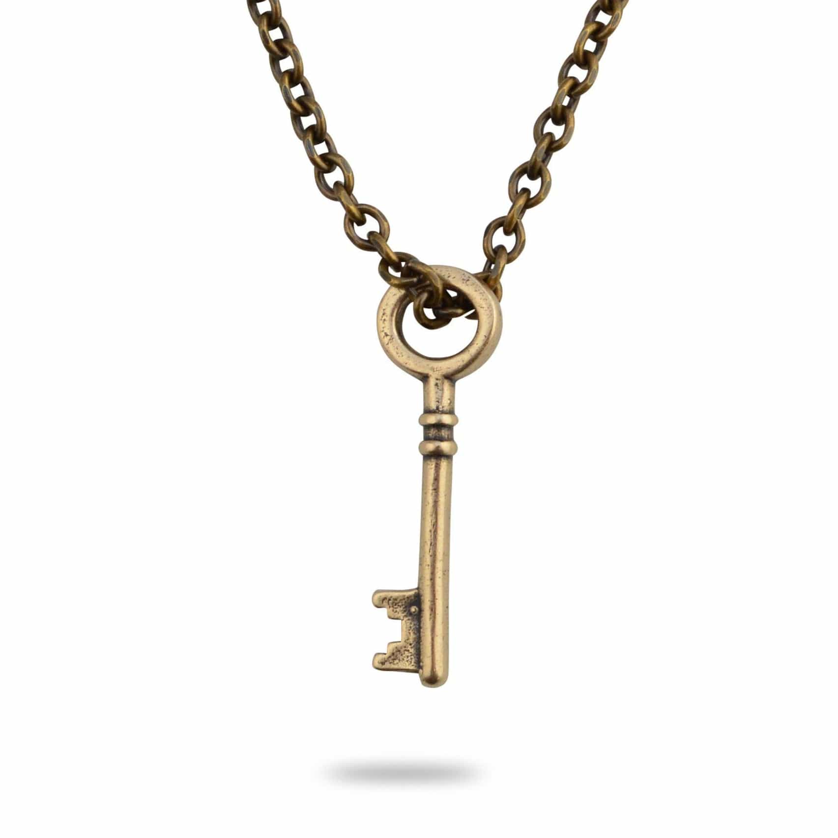 Rustic Bronze Key Pendant I Inspiring Sobriety and Johnny LTD