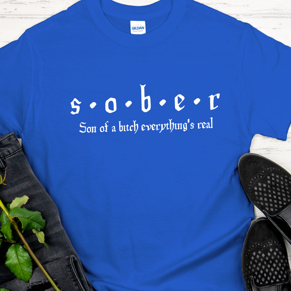Unisex Recovery T-Shirt | Inspiring Sobriety |  S.O.B.E.R.