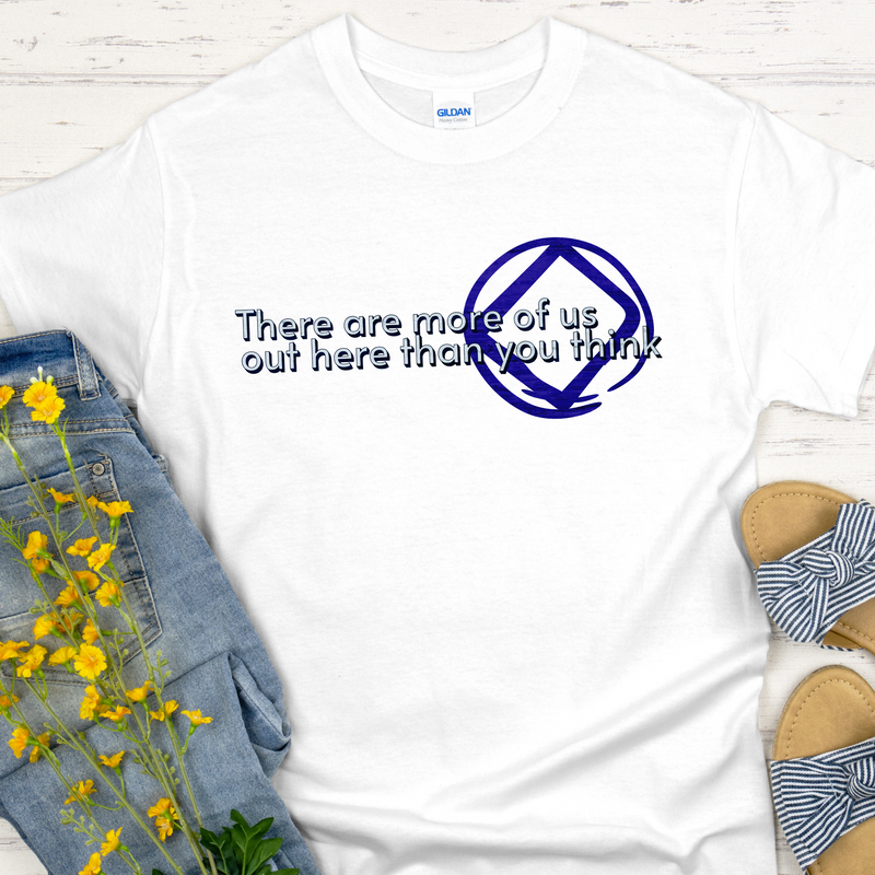 NA Recovery Unisex T-Shirt | Inspiring Sobriety |  There Are More of Us - NA