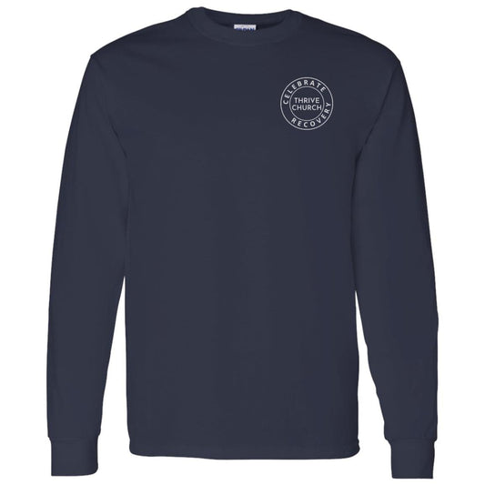 Thrive Church - Navy Long Sleeve - Recovery Gave Me Roots