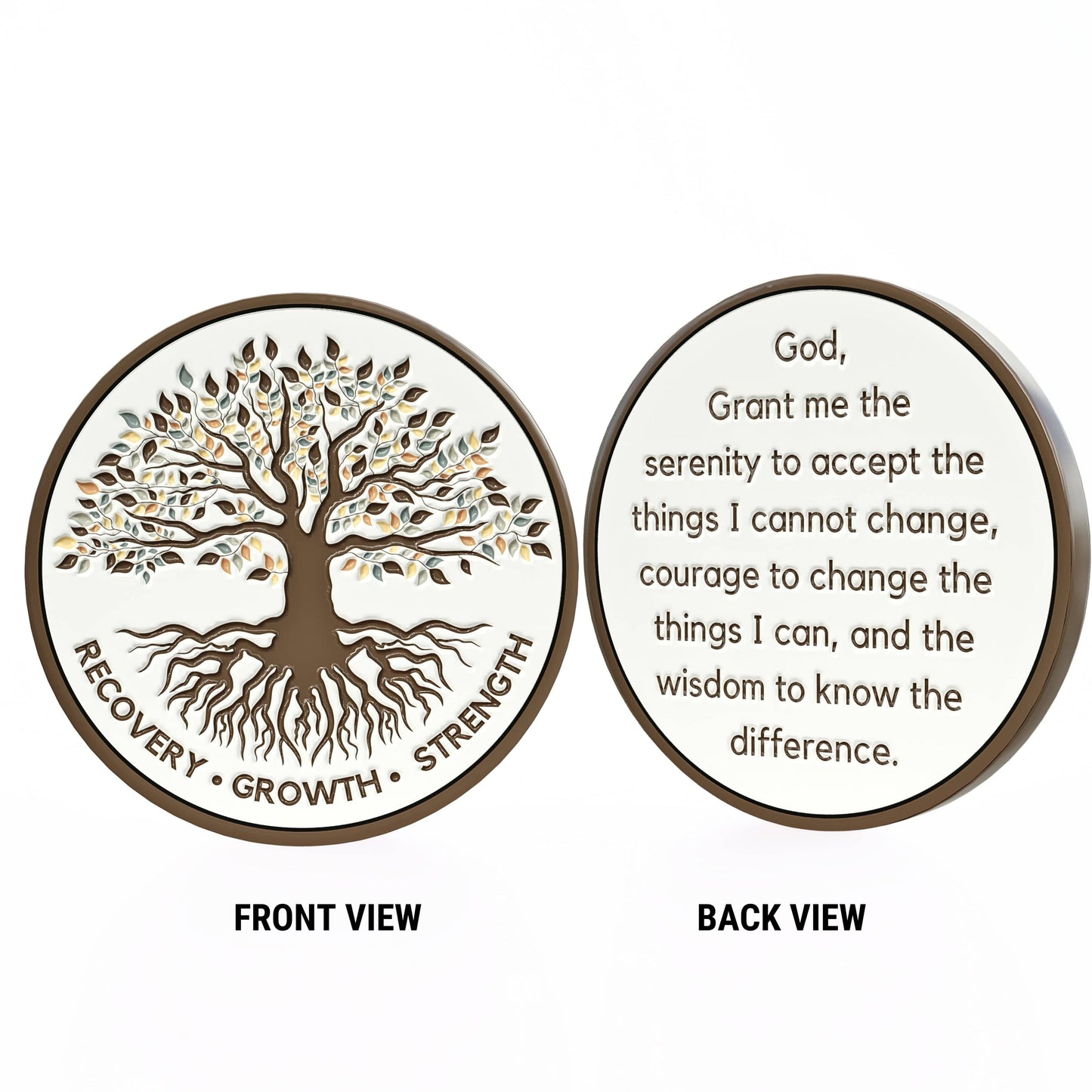Tree of Life Affirmation Sobriety Coin Gift Set - Limited Edition