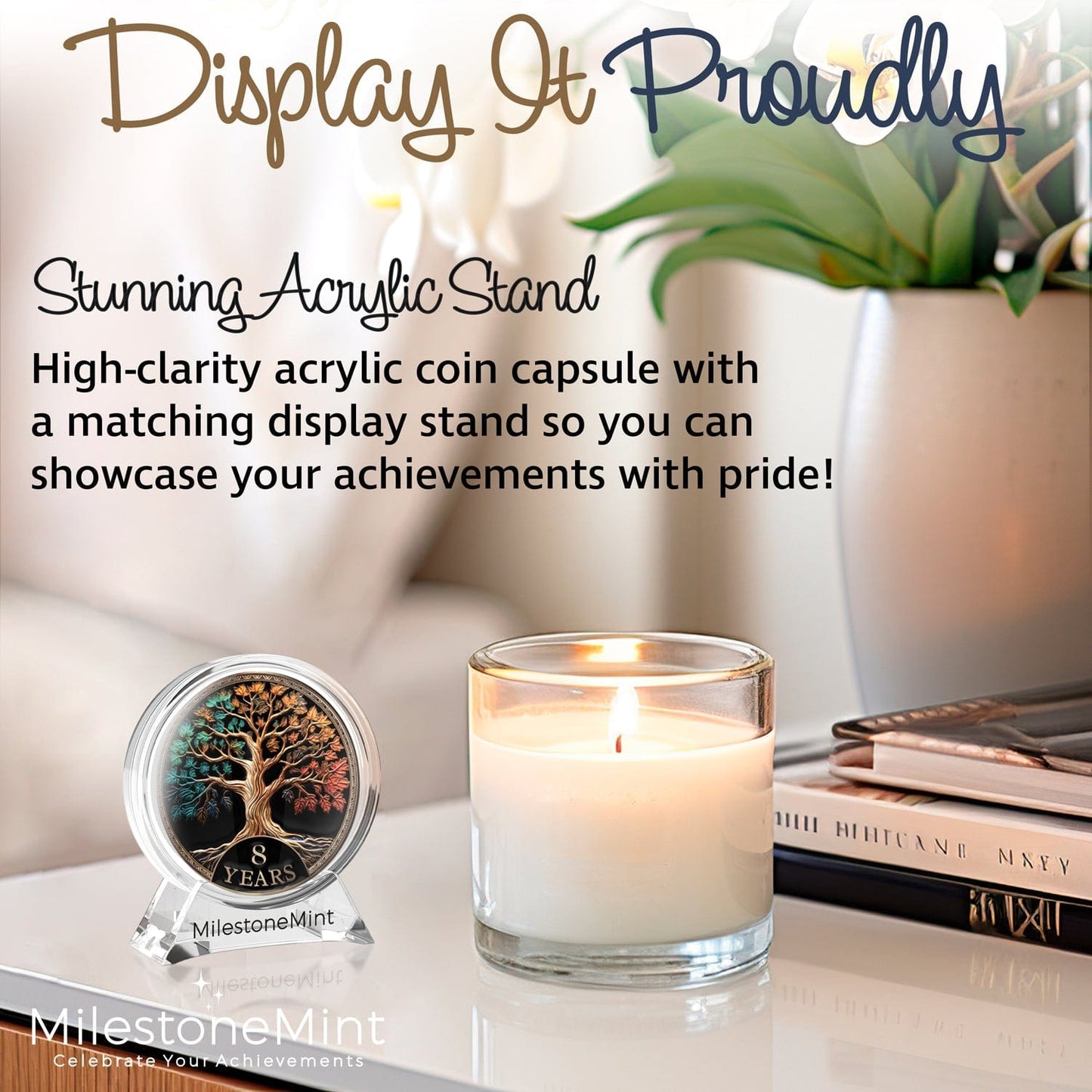 Tree of Life Affirmation Sobriety Coin Gift Set - Multicolor