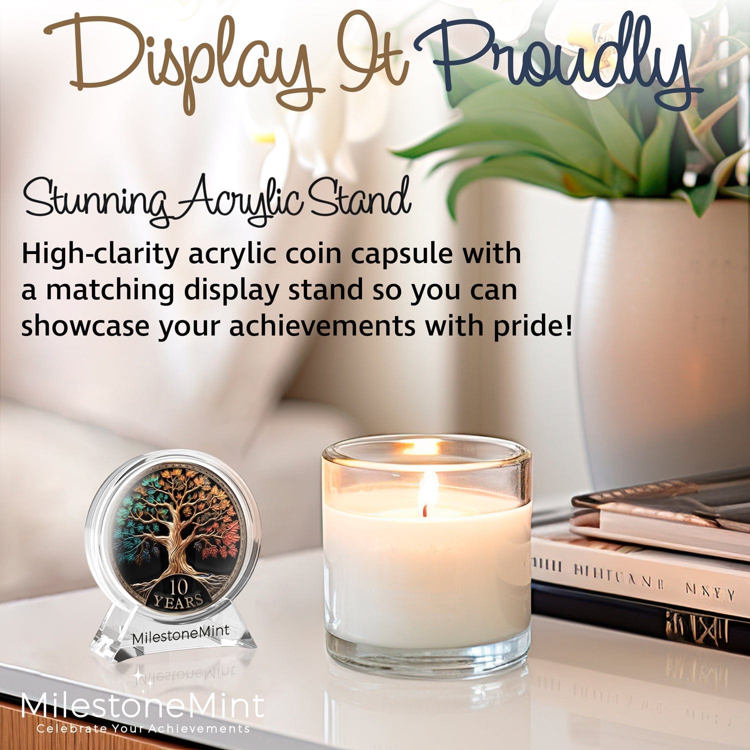 Tree of Life Affirmation Sobriety Coin Gift Set - Multicolor