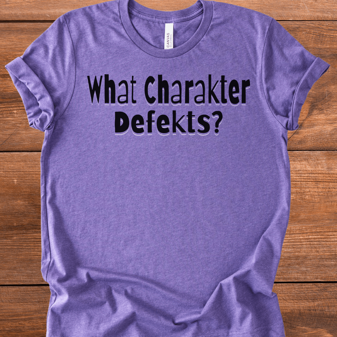 Vintage Blend Recovery T-Shirt | Inspiring Sobriety |  What Charakter Defekts?