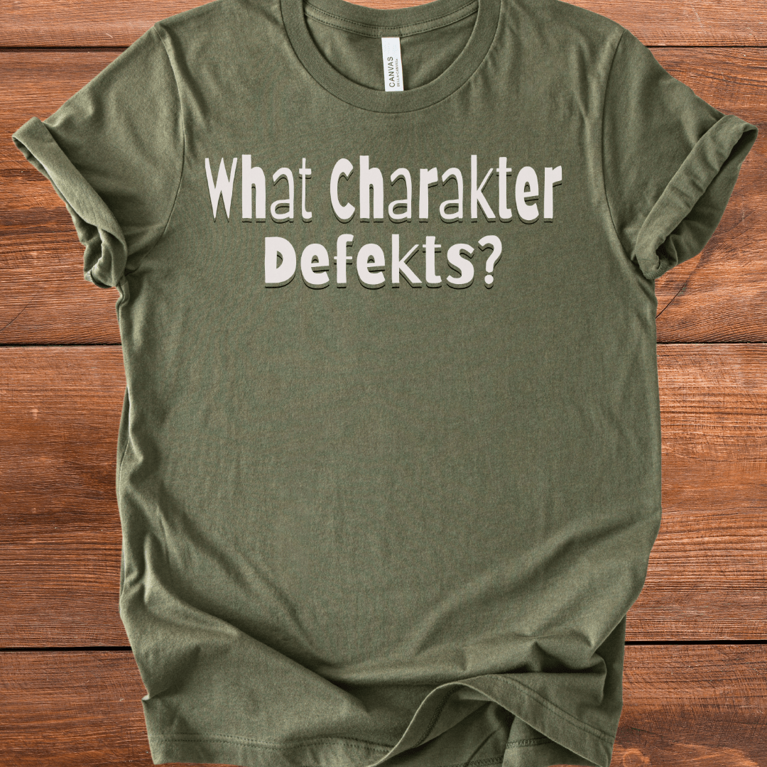 Vintage Blend Recovery T-Shirt | Inspiring Sobriety |  What Charakter Defekts?
