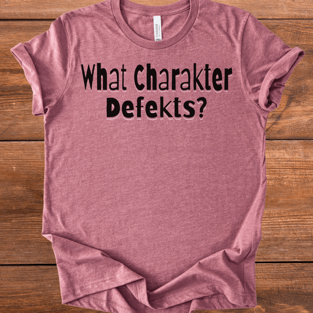Vintage Blend Recovery T-Shirt | Inspiring Sobriety |  What Charakter Defekts?